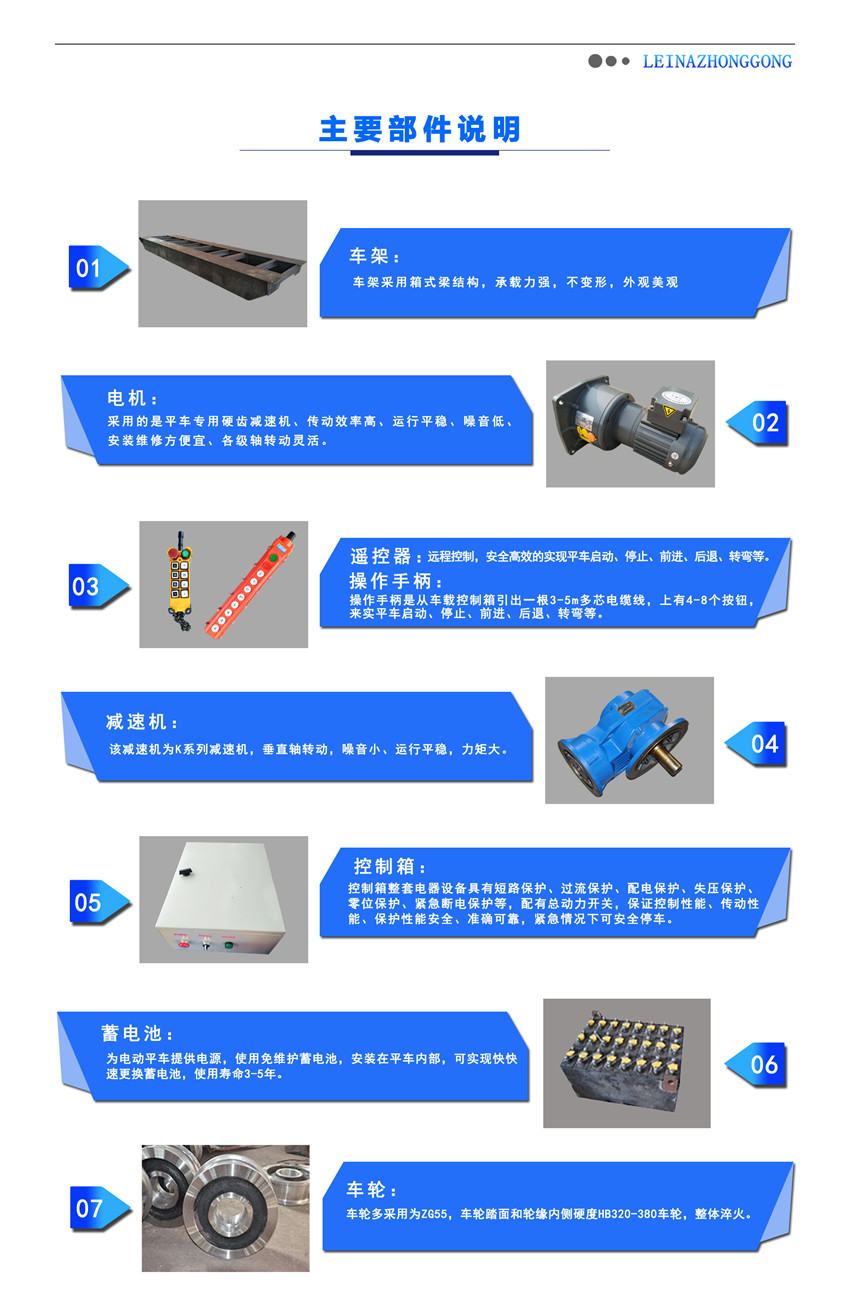 蓄電池電動(dòng)平車主要部件介紹說(shuō)明